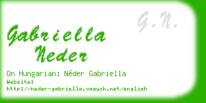 gabriella neder business card