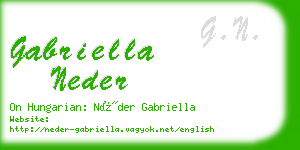 gabriella neder business card